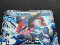 Ash-Greninja EX XY133 Holo Promo Pokemon Card - Played - Image 3