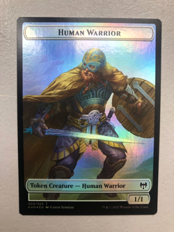 Mtg Carte Magic Kaldheim Bird Human Warrior Token Eng FOIL NM - Image 2