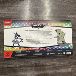 Pokemon TCG Prismatic Evolutions Lucario Ex + Tyranitar Ex Premium Collection - Image 2