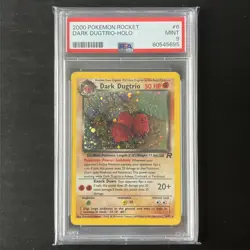 Pokemon - Team Rocket - Dark Dugtrio Holo - 2000 - 6/82 - PSA 9 - Mint - Image 1
