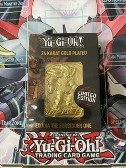 YuGiOh Exodia, The Forbidden One 24 Karat Gold Plated Card Limited Edition - Image 1