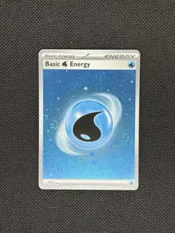 Pokemon TCG WATER ENERGY 003 Cosmos Holo 2x Swirls SV 151 - Image 1