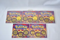 5X Pokemon Battling Coin Game of Which 3 Packs Are Sealed! - Image 1