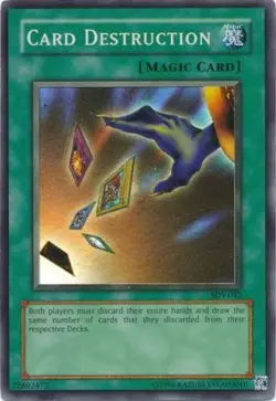 Card Destruction - SDY-042 - Super Rare - Unlimited Edition DMG YuGiOh! Starter - Image 1