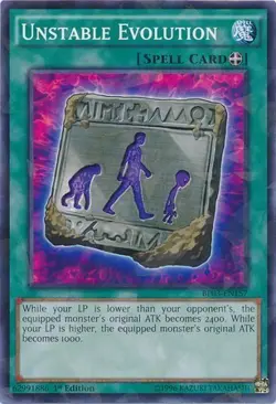 1x Unstable Evolution (Shatterfoil NM Eng YuGiOh - Battle Pack 3: Monster League - Image 1