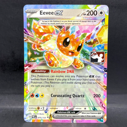 2025 POKEMON PRISMATIC EVOLUTIONS EEVEE EX 075/131 PRIZE PACK SERIES 7 (STAMPED) - Image 1