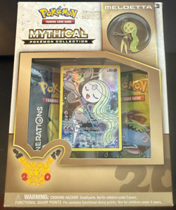 Meloetta Mythical Pin Collection Generations Sealed Pokemon TCG 20th Anniversary - Image 1