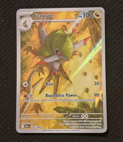 Pokemon TCG Fraxure Illustration Rare Black Bolt 146/086 Near Mint Pack Fresh - Image 1