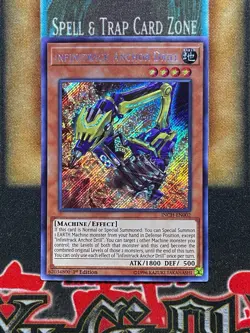 Yugioh Infinitrack Anchor Drill INCH-EN002 Secret Rare 1st Ed LP - Image 1