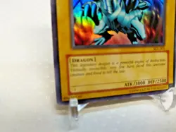 Blue-Eyes White Dragon SKE-001 Holographic Ultra Rare Yugioh Card - Image 3