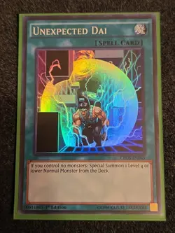 Unexpected Dai - CROS-EN065 - Super Rare 1st Edition Yugioh Crossed Souls LP - Image 1