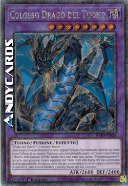 COLOSSO DRAGO DEL TUONO • Segreta Platino • RA03 IT036 • 1Ed • Yugioh! ANDYCARDS - Image 1
