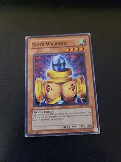 Slate Warrior SD8-EN005 Common Yu-Gi-Oh Card MP - Image 1