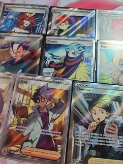Lot Of 17 Pokemon Trainer & Supporter Cards Full Art Pokemon Cards TCG - Image 5