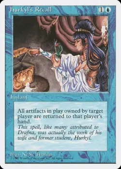 Hurkyl's Recall Fourth Edition MP MTG - Image 1