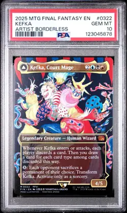 MTG PSA 10 Kefka, Court Mage (0322)Borderless Final Fantasy 2025 English - Image 1