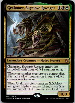 Magic the Gathering Grakmaw, Skyclave Ravager Zendikar Rising MTG Free Shipping! - Image 1