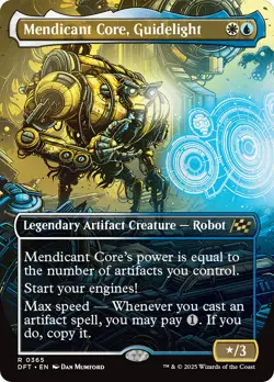 Mendicant Core, Guidelight (Borderless) [Aetherdrift] Foil Near Mint - Image 1