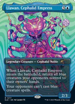 MTG - Llawan, Cephalid Empress - Borderless - Secret Lair - Magic the Gathering - Image 1