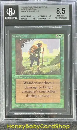 MTG International Edition (IE) 1993 Wanderlust BGS 8.5 NM/MT+ Old School 93/94 - Image 1