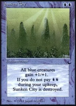 4x Sunken City Light Play, English The Dark MTG Magic - Image 1