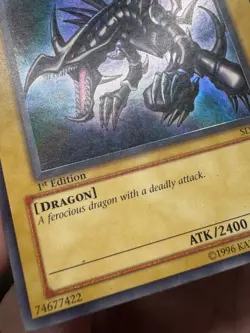 Red-Eyes Black Dragon 1st Edition SDJ-001 Ultra Rare Yu-Gi-Oh Card LP - Image 3