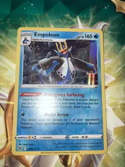 Pokemon TCG Empoleon Sword & Shield: Brilliant Stars 037/172 Holo Rare-NM - Image 1