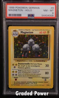 Base Set Unlimited German Magneton GERMAN PSA 8 HOLO (4008) 9/102 Pokemon - Image 1