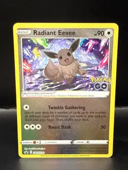 Pokemon Radiant Eevee SWSH230 Holographic Black Star Promo - Image 1