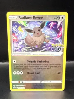Pokemon Radiant Eevee SWSH230 Holographic Black Star Promo - Image 2