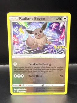Pokemon Radiant Eevee SWSH230 Holographic Black Star Promo - Image 3