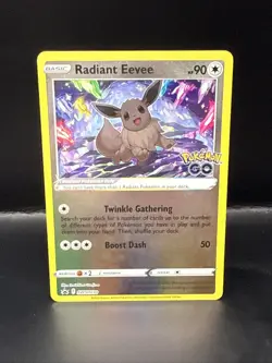 Pokemon Radiant Eevee SWSH230 Holographic Black Star Promo - Image 4