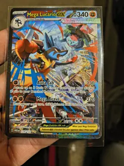 Pokemon TCG Mega Lucario EX Special Illustration Rare #179/132 Full Art Holo NM - Image 2