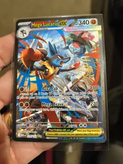 Pokemon TCG Mega Lucario EX Special Illustration Rare #179/132 Full Art Holo NM - Image 3