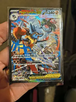 Pokemon TCG Mega Lucario EX Special Illustration Rare #179/132 Full Art Holo NM - Image 4