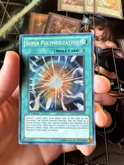 *** SUPER POLYMERIZATION *** 1ST EDITION SECRET RARE (LP) LCGX-EN101 YUGIOH! - Image 1
