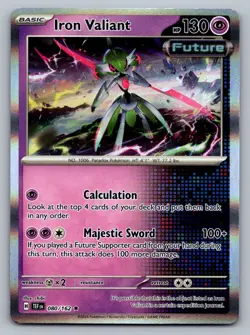 Pokemon TCG SV05: Temporal Forces Iron Valiant 080/162 Holo - Image 1