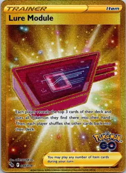 Lure Module 088/078 Pokemon Go Stamp Gold Secret Rare Near Mint Holo Pokemon - Image 1