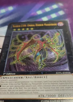 Yu-Gi-Oh! Number C104: Umbral Horror Masquerade JOTL-EN056 ULTIMATE 1st Ed NM /M - Image 4