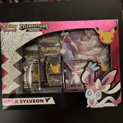 Pokemon: Celebrations: 25th Anniversary Dark Sylveon V Collection Box (SEALED) - Image 1
