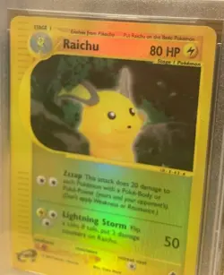 Raichu Skyridge PSA 9 Mint 27/144 Rare Reverse Holo Pokemon 2003 - Image 2