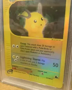 Raichu Skyridge PSA 9 Mint 27/144 Rare Reverse Holo Pokemon 2003 - Image 4