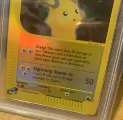 Raichu Skyridge PSA 9 Mint 27/144 Rare Reverse Holo Pokemon 2003 - Image 5