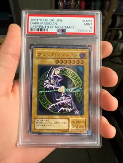PSA 9 2001 YU-GI-Oh Japanese Labyrinth of Nightmare LN 53 Dark Magician New Cert - Image 1