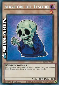 SERVITORE DEL TESCHIO • (Skull Servant) • Segreta SP • BLMM IT002 • 1Ed • Yugioh - Image 1