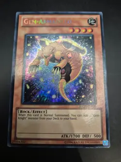YUGIOH GEM-ARMADILLO SECRET RARE LP HA05-EN005 - Image 1