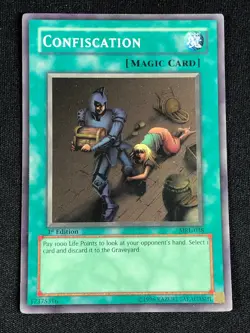YUGIOH CONFISCATION MRL-038 1ST SUPER (LP) - Image 1