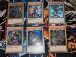 Yugioh Six Dark Magicians All in Lightly Played or NM Condition - Image 1