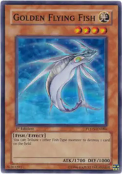 Yugioh! LP Golden Flying Fish - PTDN-EN086 - Super Rare - 1st Edition Lightly Pl - Image 1