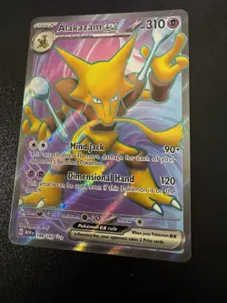 Alakazam ex 188/165 Holo Ultra Rare Full Art Pokemon Card SV 151 PTCG NM - Image 1
